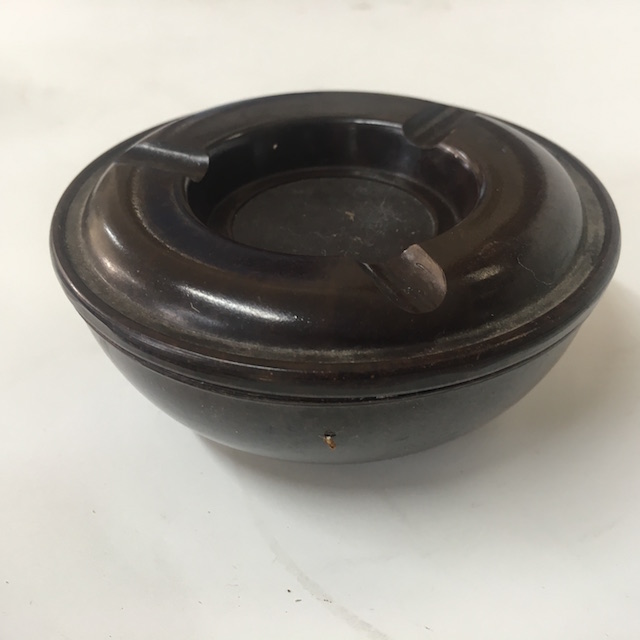 ASHTRAY, Bakelite - Brown Deep Dish